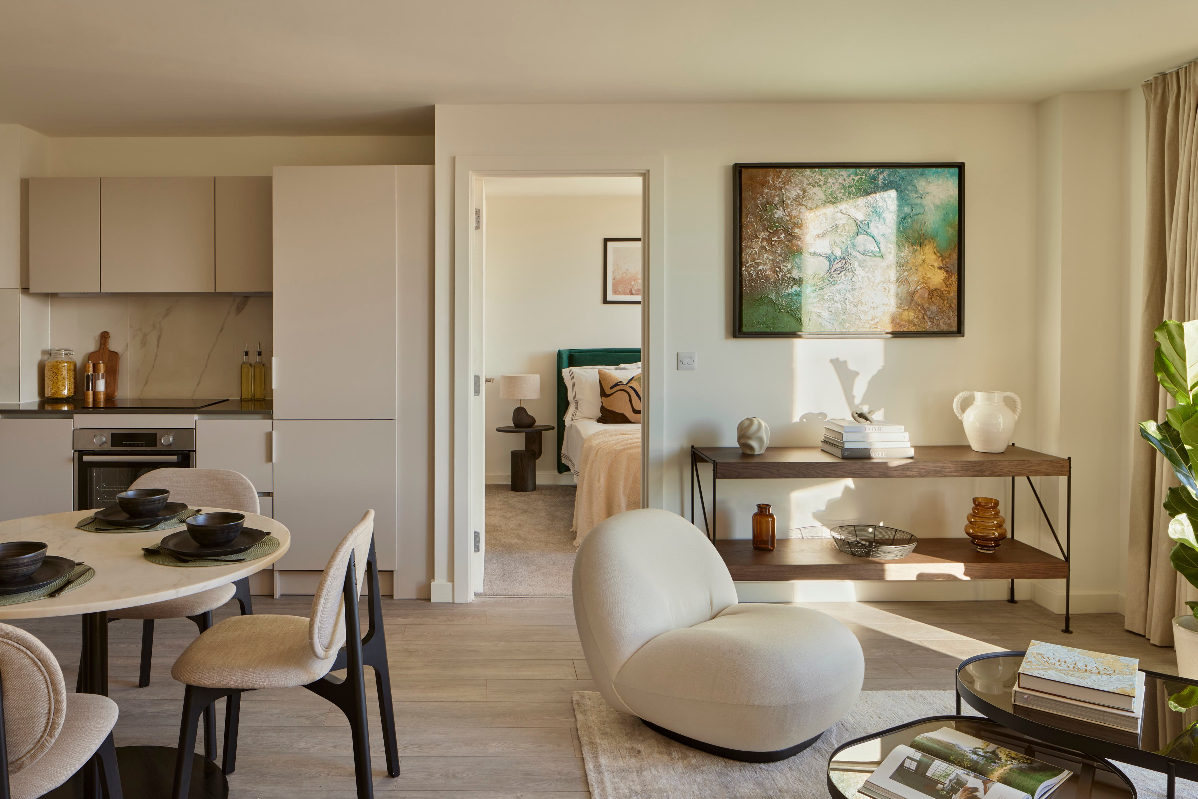 2-Bedroom Apartment, Kitchen and Living Room